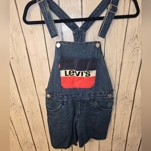 Levi’s Vintage Logo Style Denim Shortall Overalls – Kids Youth 14 REG